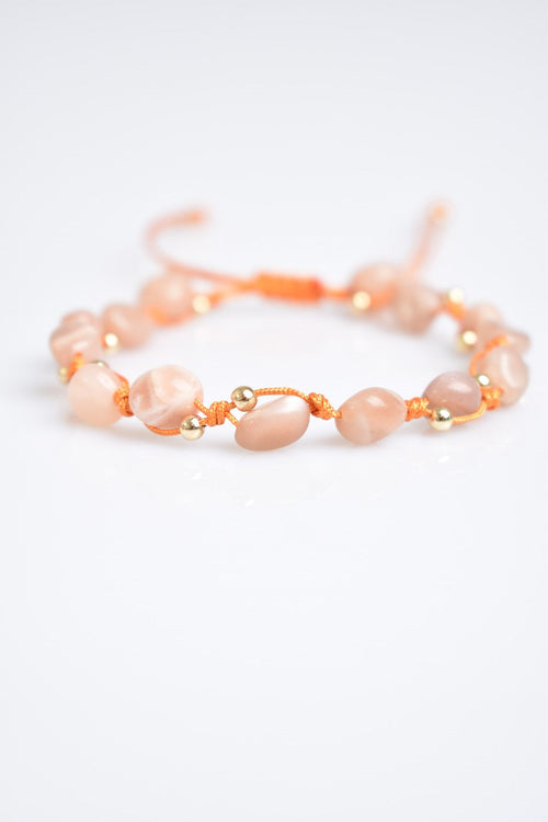 Sunstone Natural Stone Macrame Bracelet