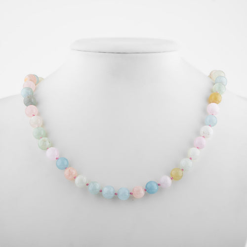 Helidor 6 mm Knotted Natural Stone Necklace