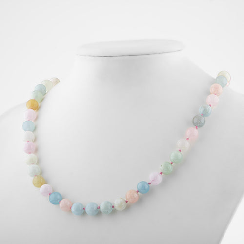 Helidor 8 mm Knotted Natural Stone Necklace