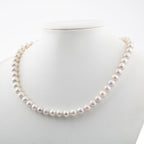 Pearl 8 mm String Natural Stone Necklace