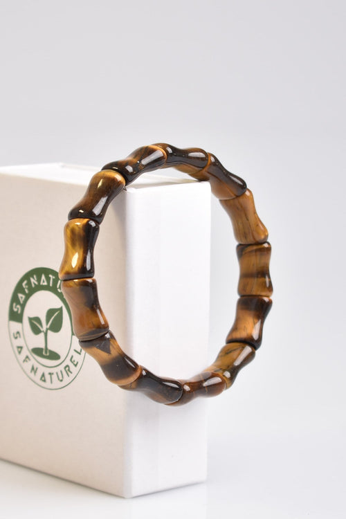 Tiger Eye Natural Stone Special Cut Bracelet