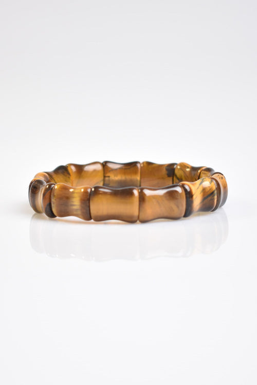 Tiger Eye Natural Stone Special Cut Bracelet