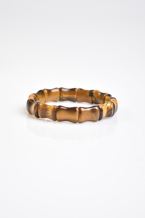 Tiger Eye Natural Stone Special Cut Bracelet