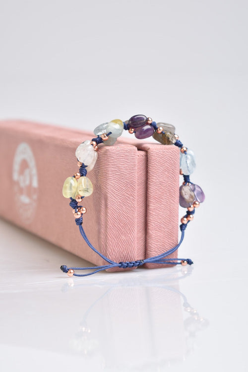 Aquarius Macrame Design Natural Stone Bracelet