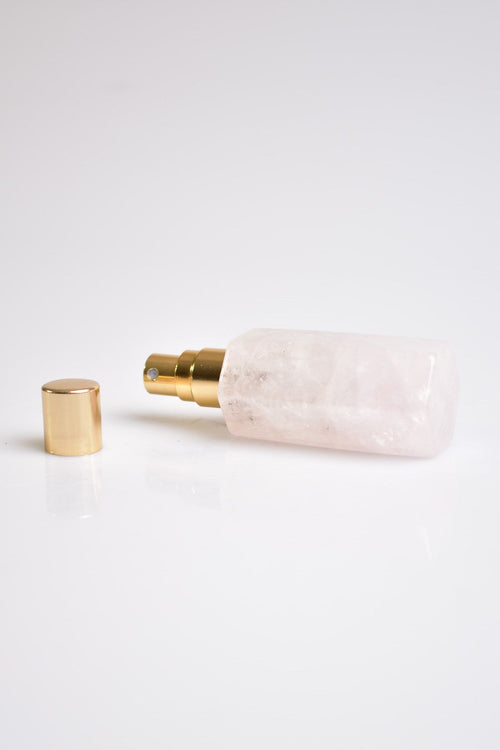 Crystal Quartz Natural Stone Perfume Bottle