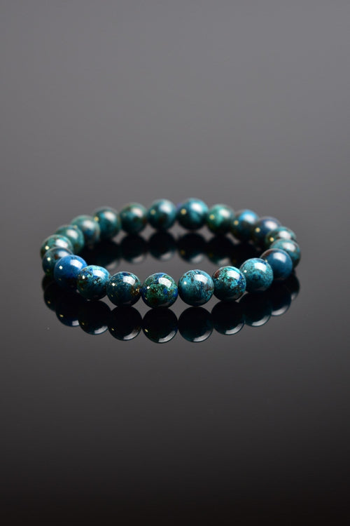 Chrysocolla Natural Stone Bracelet 9 mm A+ Quality