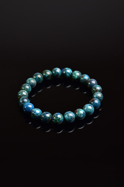 Chrysocolla Natural Stone Bracelet 9 mm A+ Quality