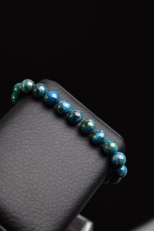 Chrysocolla Natural Stone Bracelet 9 mm A+ Quality