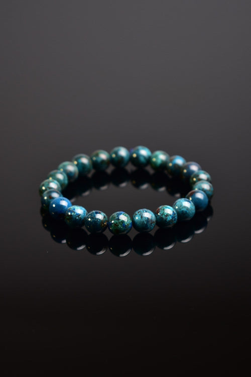 Chrysocolla Natural Stone Bracelet 9 mm A+ Quality