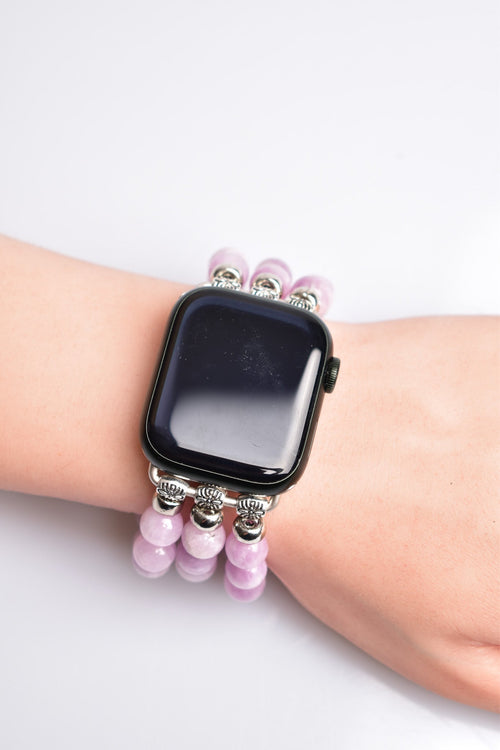 Kunzite Natural Stone Apple Watch Band 42 - 49mm 