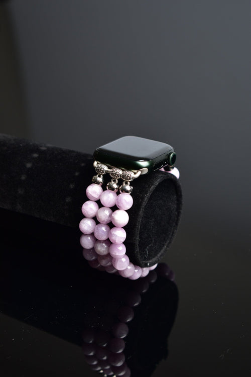 Kunzite Natural Stone Apple Watch Band 42 - 49mm 