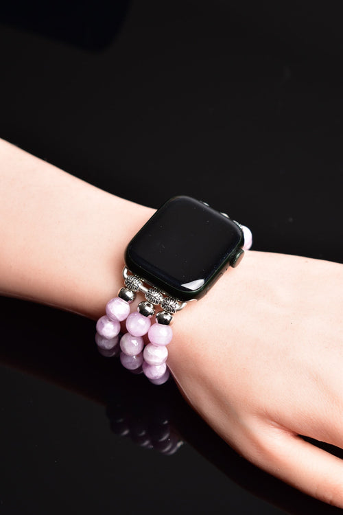 Kunzite Natural Stone Apple Watch Band 42 - 49mm 