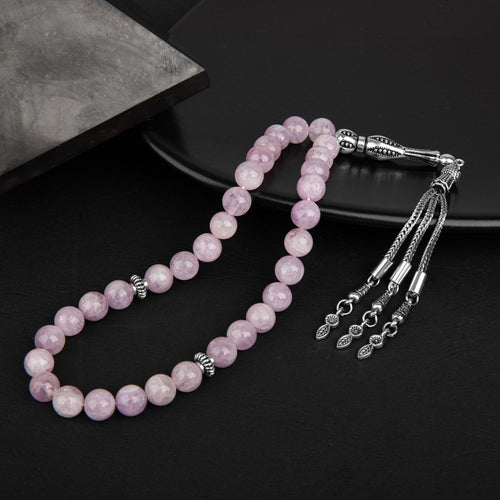 Kunzite Natural Stone Prayer Beads 33 – 8mm