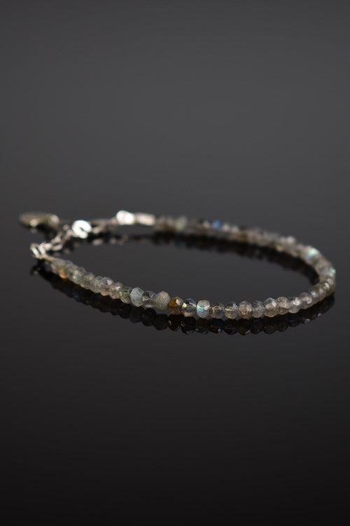 Labradorite Natural Stone 3mm Bracelet