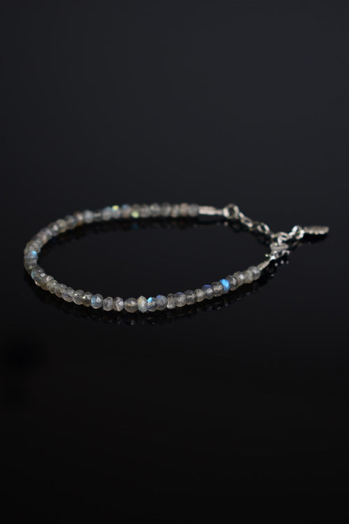 Labradorite Natural Stone 3mm Bracelet