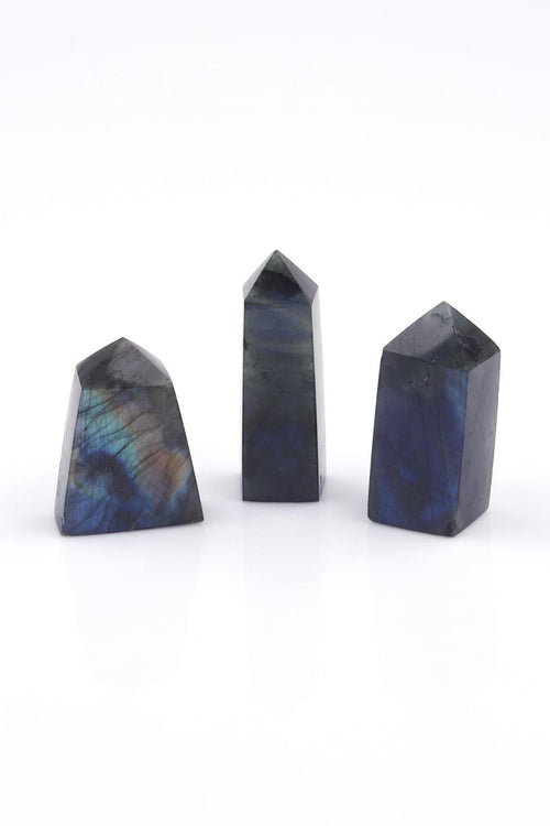 Labradorite Natural Stone Obelisk Piece