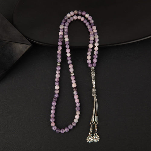 Lepidolite Natural Stone Rosary 99cm – 6mm