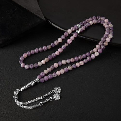 Lepidolite Natural Stone Rosary 99cm – 6mm