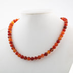 Madagascar Agate 8 mm String Natural Stone Necklace