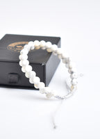 Opal 6mm Double Row Macrame Natural Stone Bracelet