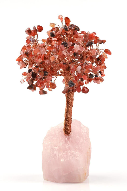 Rose Quartz - Agate Natural Stone Wood