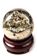 Decorative Egg with Pyrite Natural Stone Stand