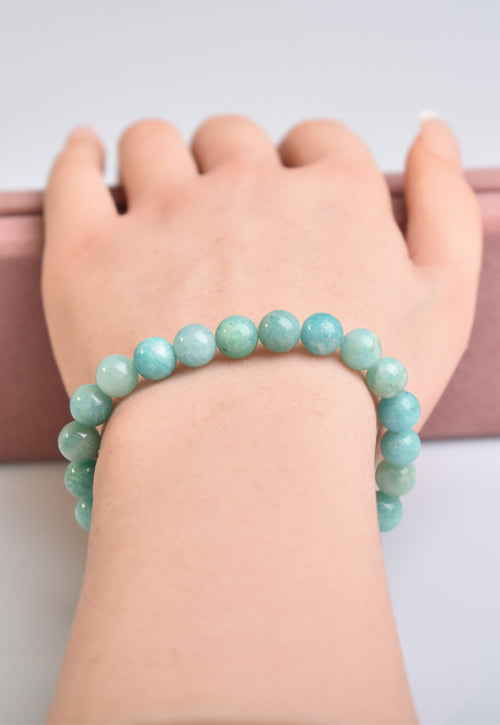 Certified Amazonite Natural Stone Bracelet 8MM