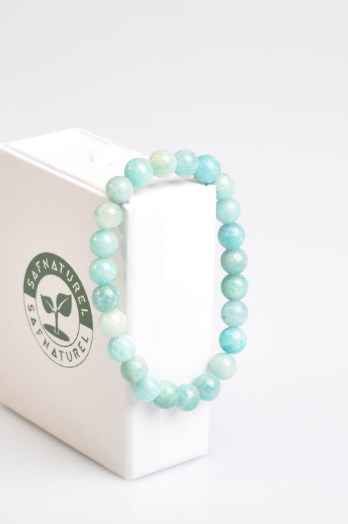 Certified Amazonite Natural Stone Bracelet 8MM