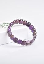 Certified Amethyst Natural Stone 9x14 mm Bracelet