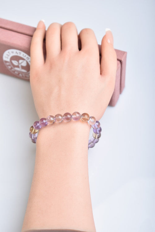 Certified Ametrine Natural Stone Bracelet 8 mm