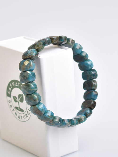 Certified Apatite Natural Stone 9x14 mm Bracelet