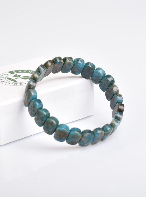 Certified Apatite Natural Stone 9x14 mm Bracelet