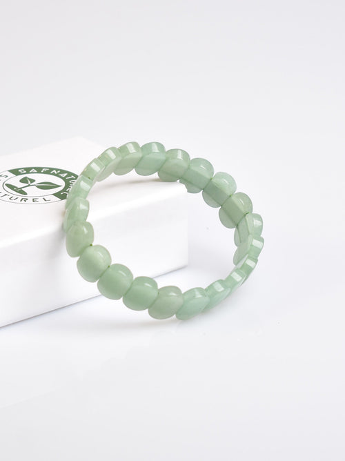 Certified Aventurine Natural Stone 9x14 mm Bracelet