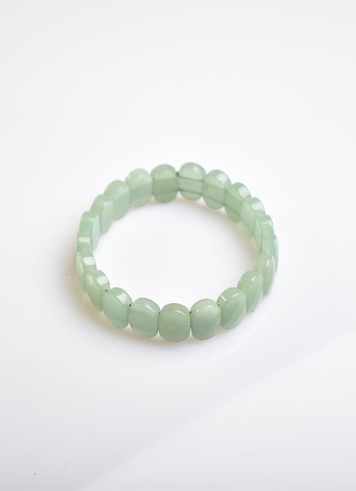 Certified Aventurine Natural Stone 9x14 mm Bracelet