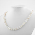 Certified Moonstone 6 mm Knotted Natural Stone Necklace