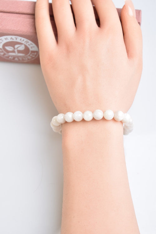 Certified Moonstone-Natural stone Bracelet - 8 mm