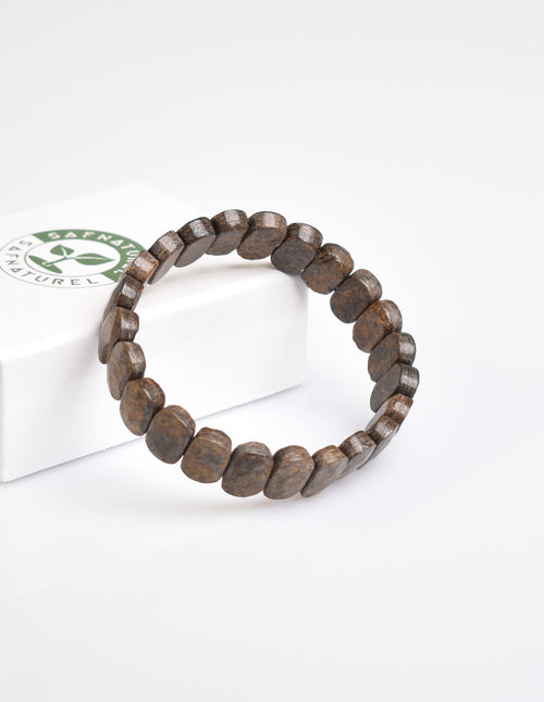 Certified Bronzite 9x14 mm Natural Stone Bracelet 