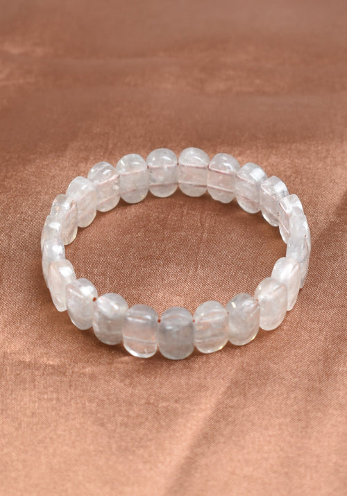 Certified Cloudy Quartz 9x14 mm Bracelet