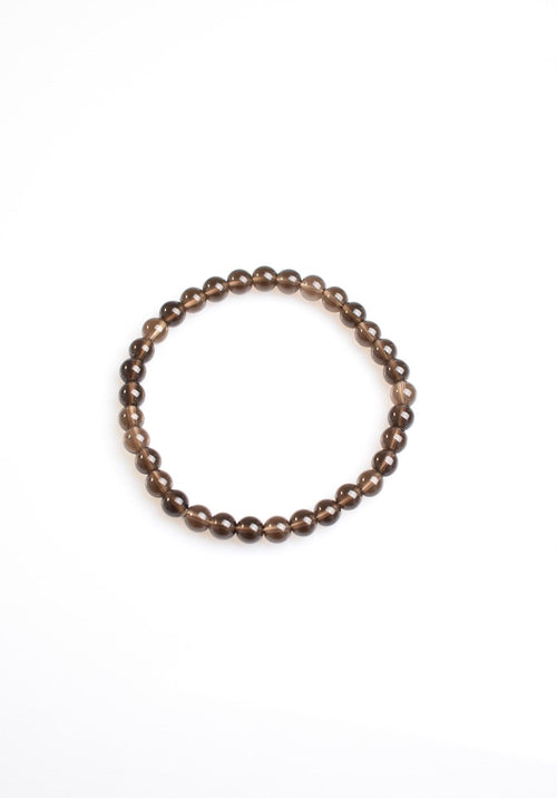 Certified Smoky Quartz Natural Stone Bracelet-6mm 