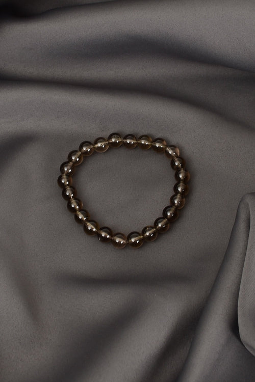 Certified Smoky Quartz Natural Stone Bracelet-8 mm 