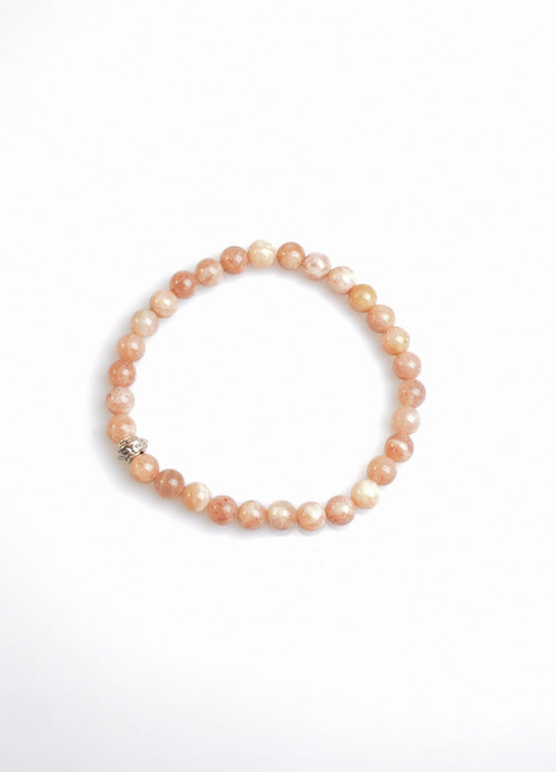 Certified Sunstone Natural Stone Bracelet 6 mm