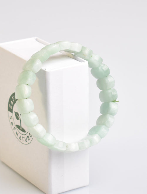 Certified Date Jade Natural Stone Bracelet