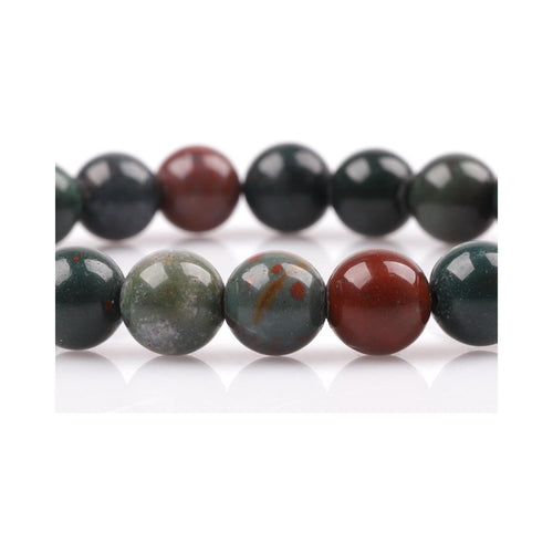 Certified Bloodstone Natural Stone Bracelet 8 mm