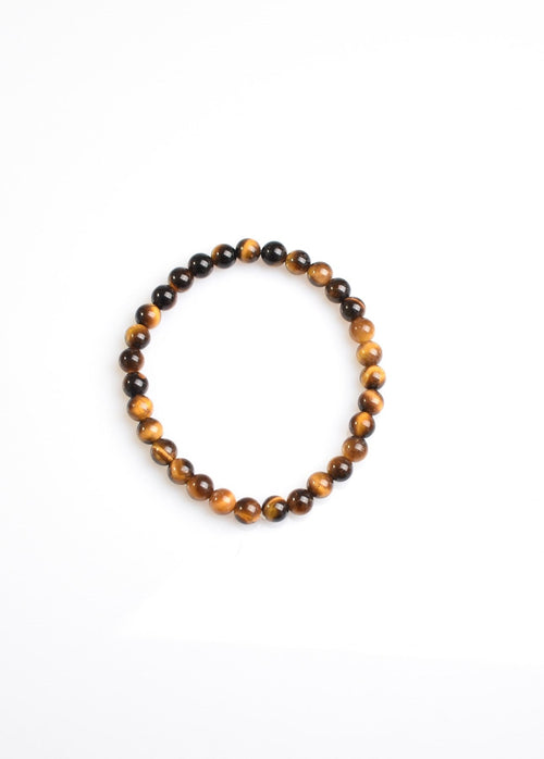 Certified Tiger Eye Natural Stone Bracelet 6 mm