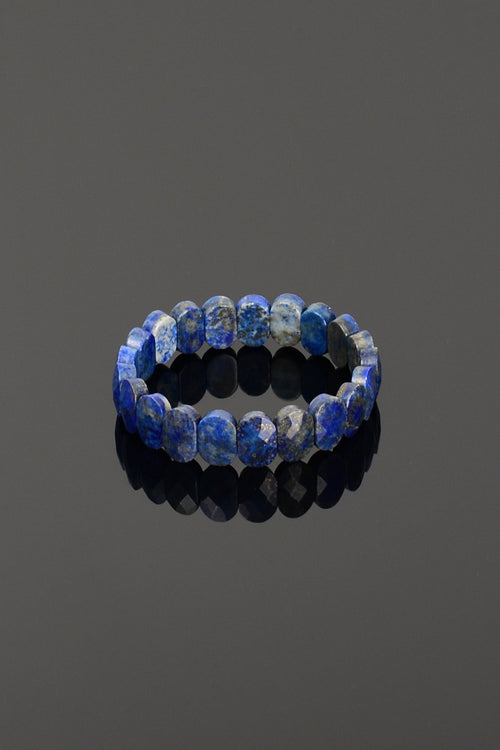 Sertifikalı Lapis Lazuli Doğal Taş 9x14 mm Bileklik