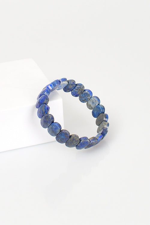 Certified Lapis Lazuli Natural Stone 9x14 mm Bracelet