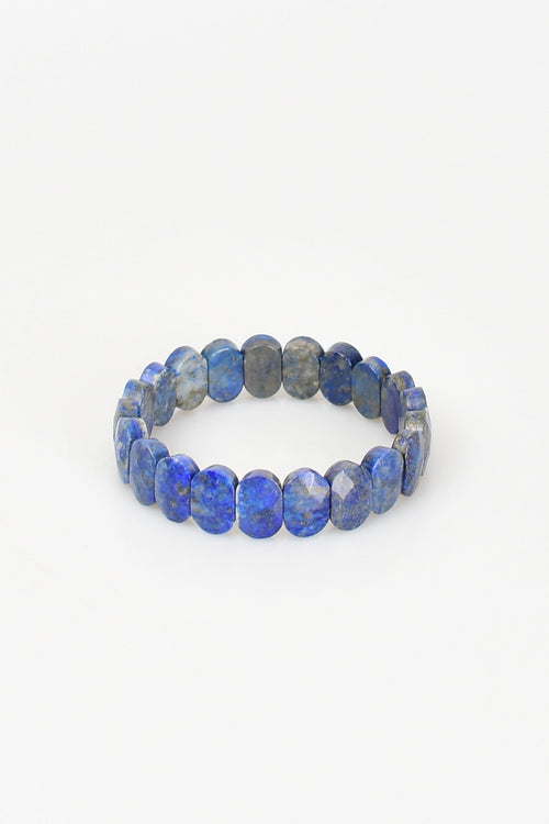 Certified Lapis Lazuli Natural Stone 9x14 mm Bracelet