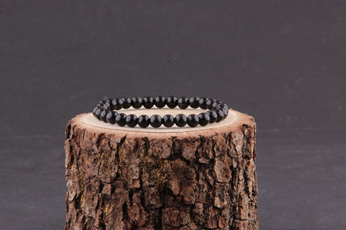 Certified Obsidian Natural Stone Bracelet 8 mm