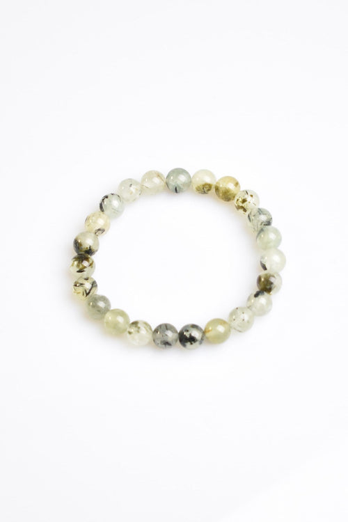 Certified Prehneit Natural Stone Bracelet 8 mm