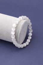 Certified Selenite Natural Stone Bracelet 8 mm